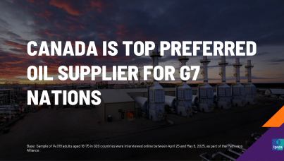 Canada Is Top Preferred Oil Supplier for G7 Nations