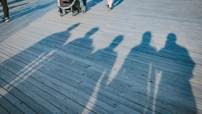 People in shadow
