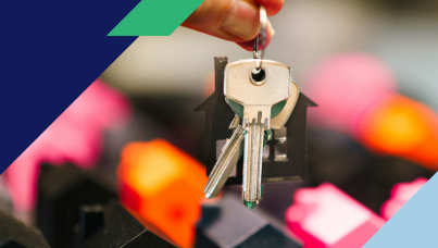 Photo of person holding house keys