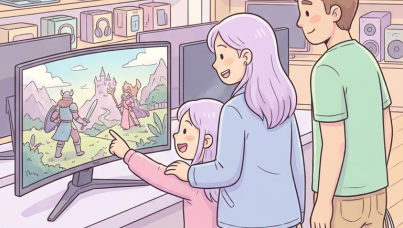 Deti s rodicema nakupuji