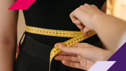 Image of a body being measured with a tape measure
