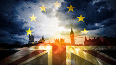 UK and EU Flags