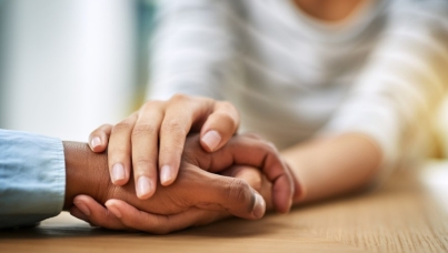 Holding hands