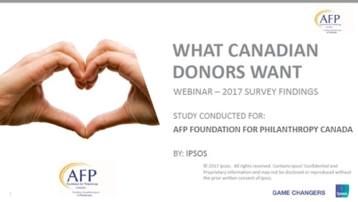 Ipsos PA - What Canadian Donors Want