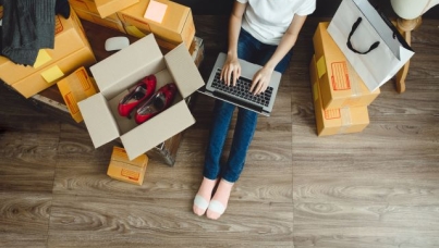 online shopping boxes