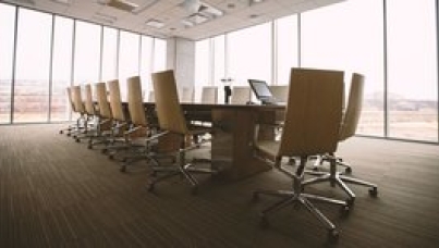 boardroom chairs in empty room