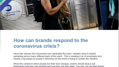¿Cómo pueden responder las marcas al coronavirus?