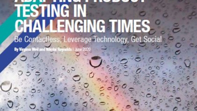 Adapting product testing in challenging times