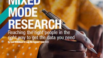Mixed Mode Research: Reaching the right people in the right way to get the data you need