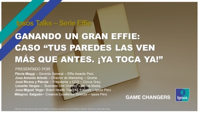 Ipsos Talks Serie Effies| Ganando un gran Effie