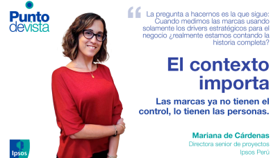 Las marcas ya no tienen el control, lo tienen las personas. 