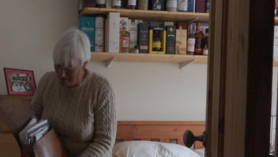 Participant showing us where their data lives - in a handbag!