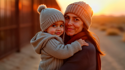 Imigracao mae e filho