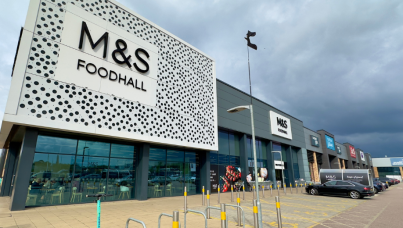Marks & Spencer foodhall in a retail park