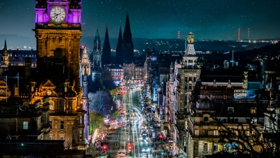 Edinburgh at night 
