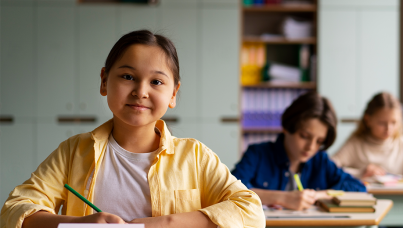 Crianças em sala de aula