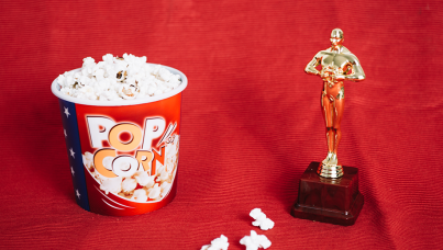 Pipoca e estatueta do Oscar