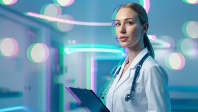 Image of a doctor with a healthcare file