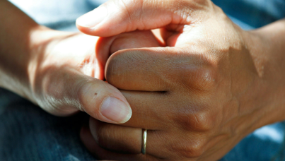 Holding hands
