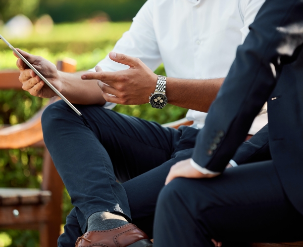 business discussion background image