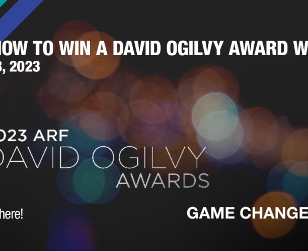 ARF How to Win a David Ogilvy Award Webinar