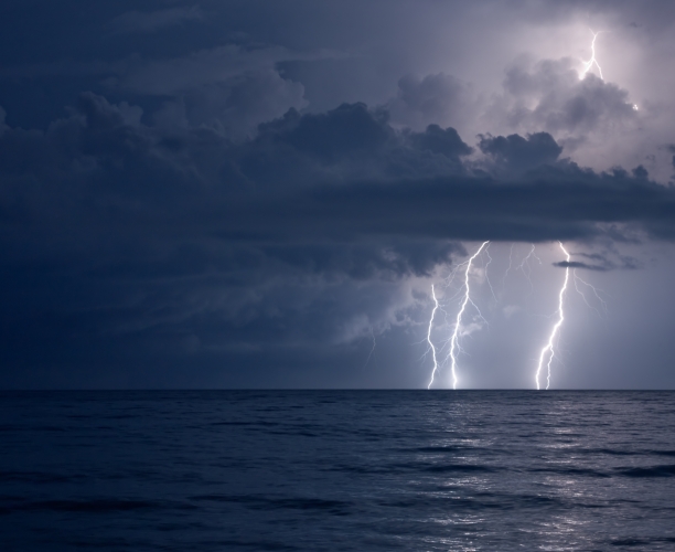 Thunder and lightning storm