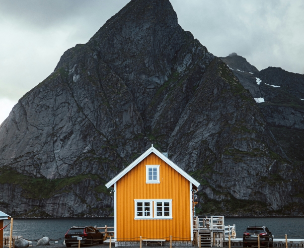 House and mountain