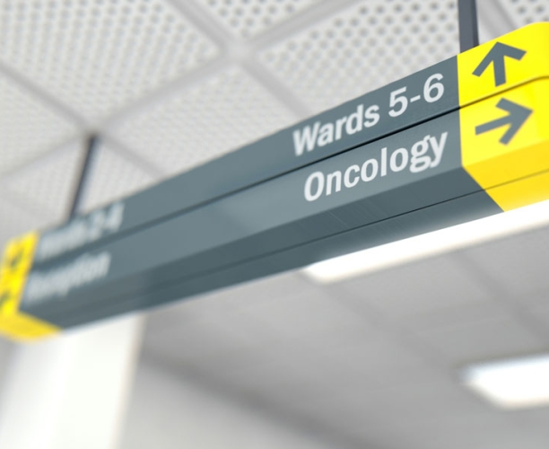 Oncology signposting in a hospital
