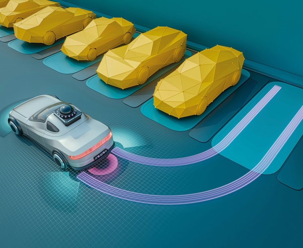 Auto schnell Straße Lichtspur