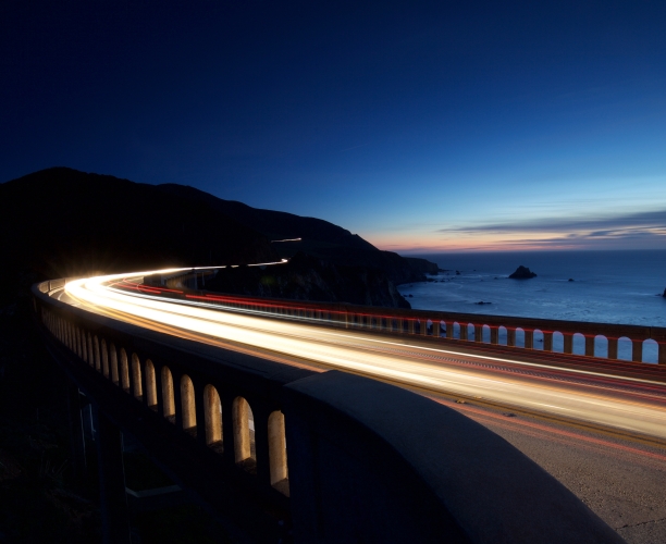 Time laps picture of bridge