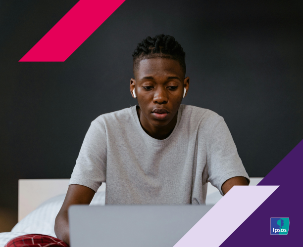 Man working on a computer