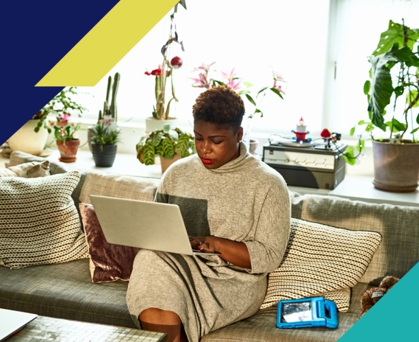 Women looking at laptop