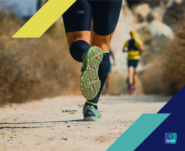 photo of person's feet while running