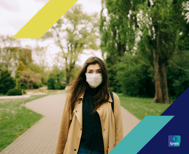 Image of woman wearing a mask