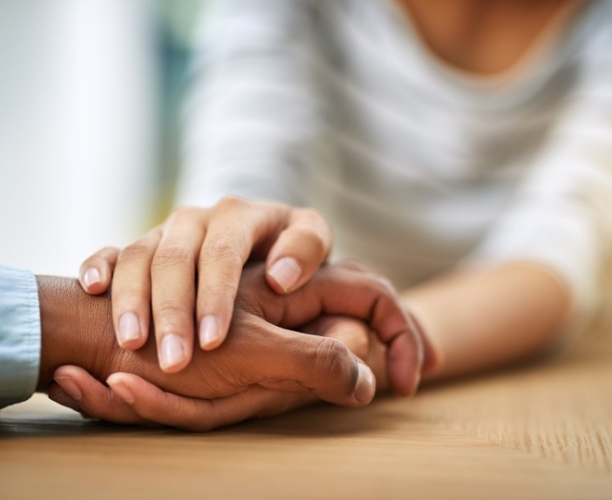 Holding hands