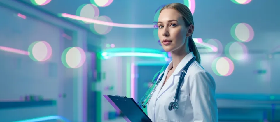 Image of a doctor with a healthcare file