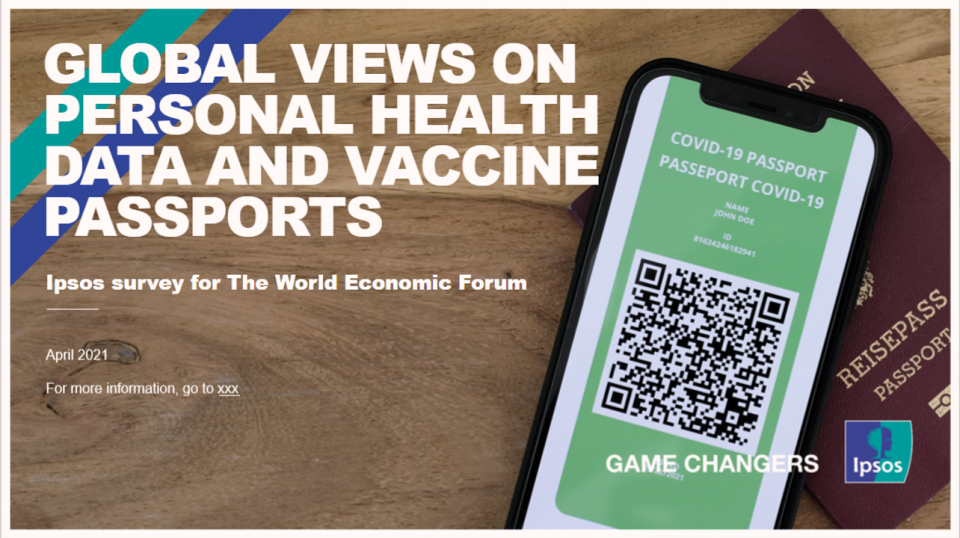 WEF-Ipsos Survey on Vaccine Passports & Personal Health Data