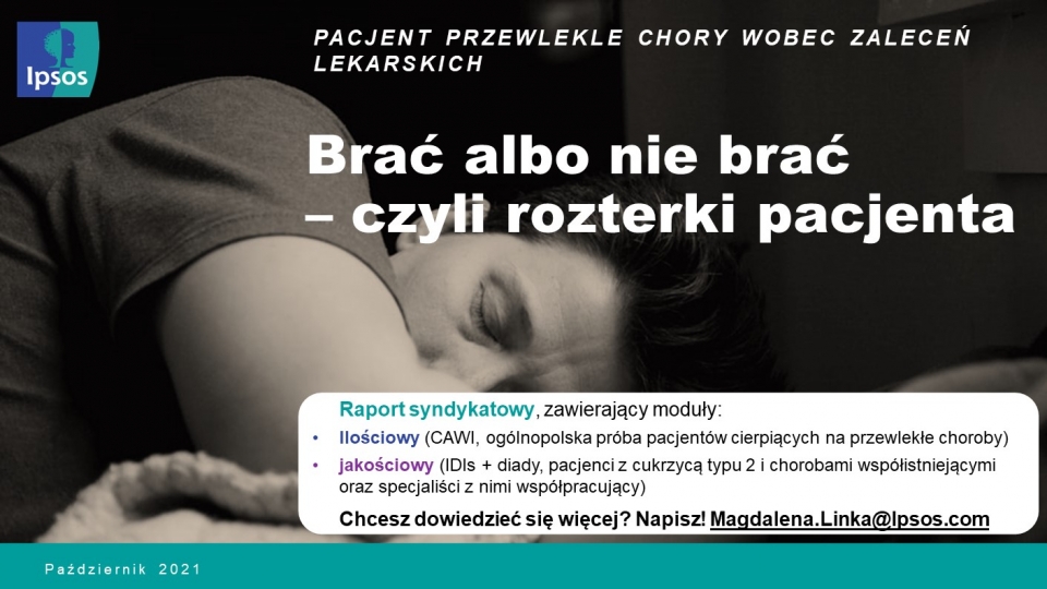 Informacja o raporcie Ipsos o ochronie zdrowia 