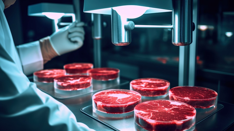 Im Labor künstlich hergestelltes Fleisch