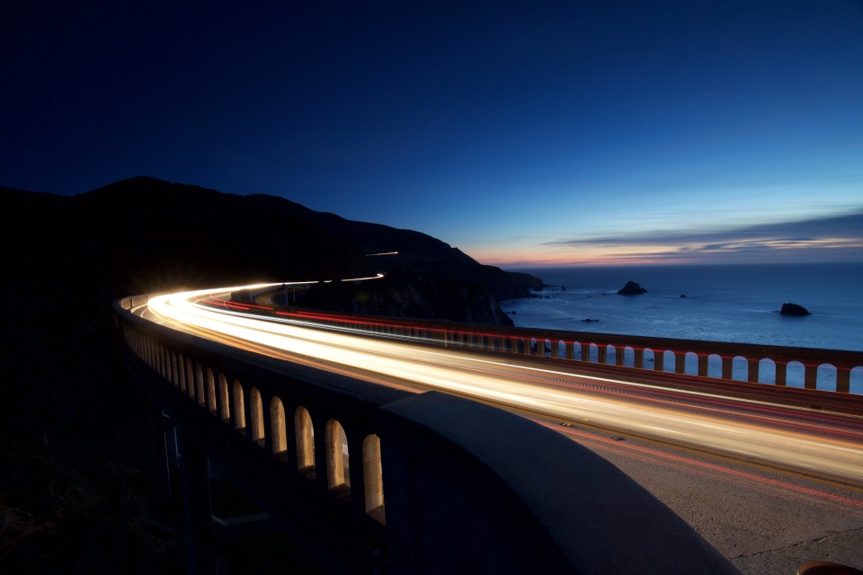 Time laps picture of bridge