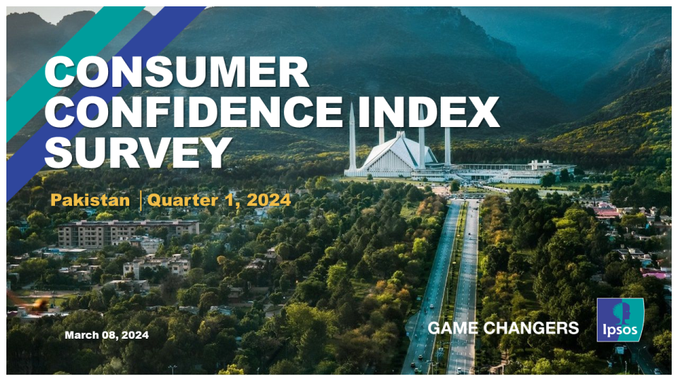 Q1 2024 Ipsos Pakistan Consumer Confidence Index Survey