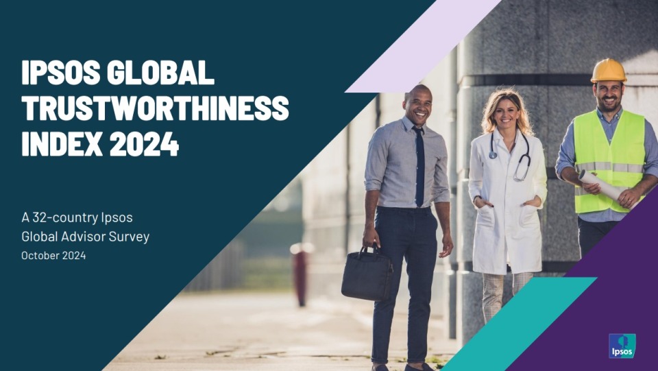 Ipsos Global Trustworthiness Index 2024