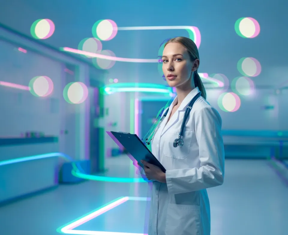 Image of a doctor with a healthcare file