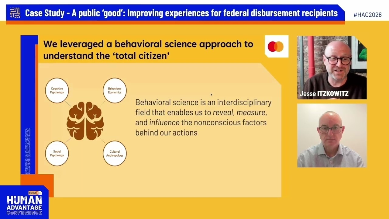 HAC26 - A public ‘good’: Improving experiences for federal disbursement recipients