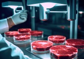 Im Labor künstlich hergestelltes Fleisch