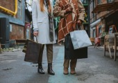 Women holding shopping bags