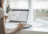 Woman at laptop