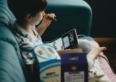 Child on ipad