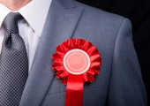 Red rosette